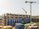 Stavba dvou nov�ch pavilon� v nemocnici v N�chod� (11. 6. 2019)