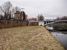 Oprné zdi kolem Labe v Hradci Králové jsou památkov chránné (24. 1. 2020).