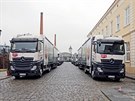 Plzeňské pivo budou vozit zcela nové speciálně upravené nákladní automobily....