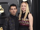 Joe Jonas a Sophie Turnerová na cenách Grammy (Los Angeles, 26. ledna 2020)