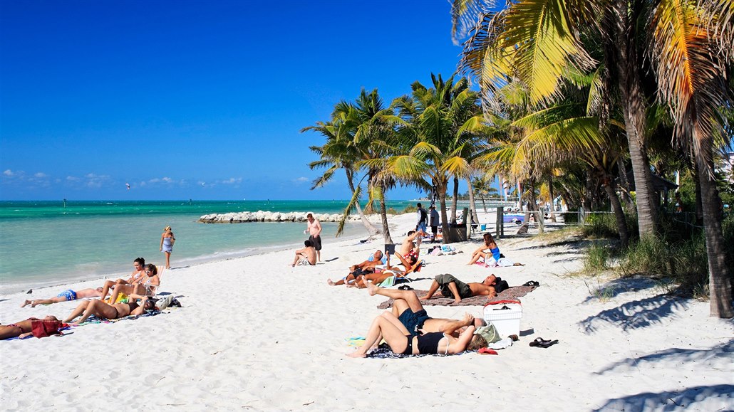 Pláž Key West na Floridě
