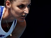 Kristýna Plíšková v prvním kole Australian Open.