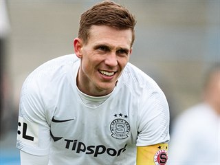 Sparťanský záložník Bořek Dočkal v přípravném utkání proti Ústí nad Labem