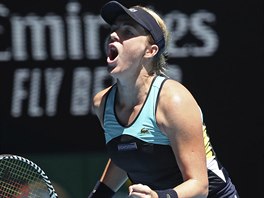 Ruska Anastasija Pavljuenkovov se hecuje ve tetm kole Australian Open.