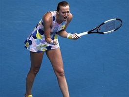 Petra Kvitov slav postup do tvrtfinle Australian Open.