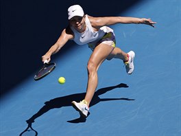 Rumunka Simona Halepov bhem tvrtfinle Australian Open.