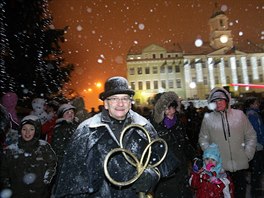 Jaroslav Kubera dorazil na rozsvcení vánoního stromu v Teplicích s klíem na...