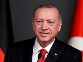 Tureck prezident Recep Tayyip Erdogan (24. ledna 2020)