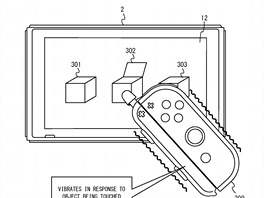 Ovladač Joy-Con s dotykovým perem (patent)