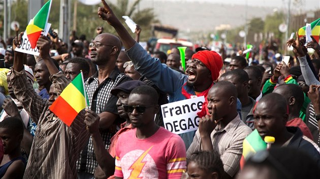 Bamako. Protest proti francouzsk vojensk ptomnosti v Mali (10. ledna 2020)