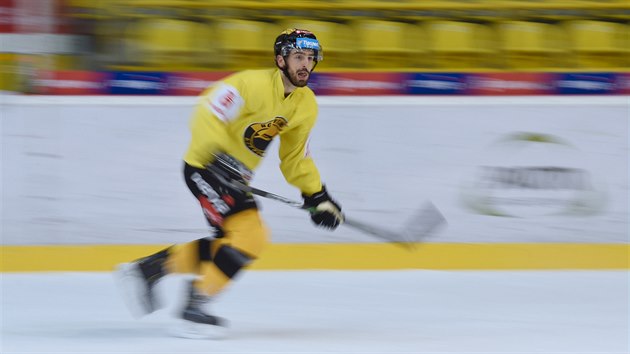 Michal Moravčík na tréninku Litvínova.