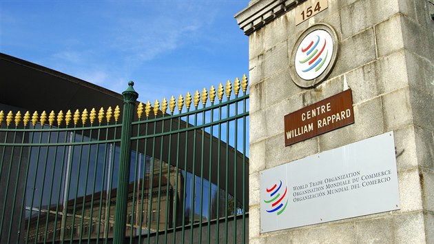 Vstupní brána Světové obchodní organizace ve Švýcarsku (WTO)