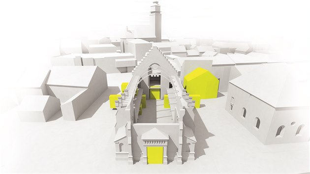 Jak by mohla v budoucnu Nov� synagoga a prostor kolem n� vypadat, na to se zam��il ve sv� diplomov� pr�ci m�stn� architekt Vojt�ch Marek. Po��t� s p�em�nou na kulturn� centrum.