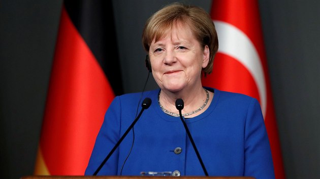 Nmeck kanclka Angela Merkelov (24. ledna 2020)