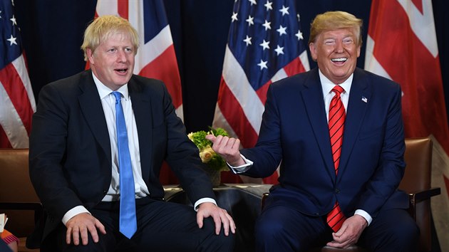 Britsk premir Boris Johnson a americk president Donald Trump