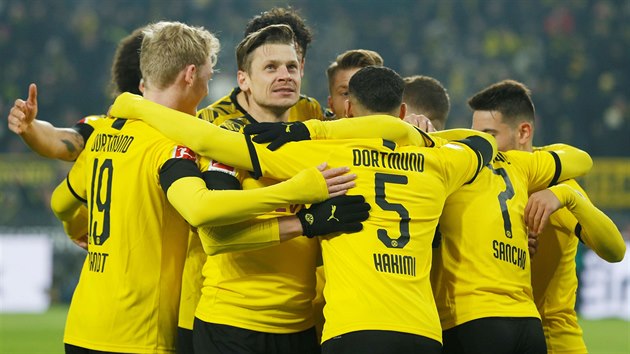 Dortmundt fotbalist slav trefu proti Kolnu.