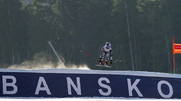 Ester Ledeck bhem trninku na sjezd v Bansku