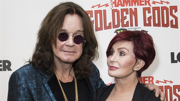 Ozzy Osbourne a jeho manelka Sharon (Londn, 11. ervna 2018)