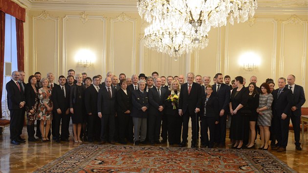 Prezident Milo Zeman na Praskm hrad pivtal starosty a starostky vech obc, kter se za poslednch 25 let staly Vesnic roku. Ve svm projevu vyzdvihl venkovsk styl ivota. (29. ledna 2020)