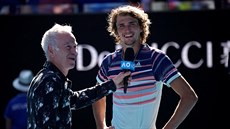 John McEnroe zpovídá Alexandera Zvereva.