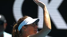 Ruska Maria arapovová se louí po prohe v prvním kole Australian Open.