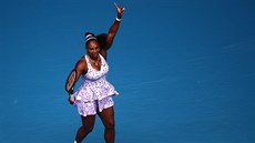 Američanka Serena Williamsová žádá o jestřábí oko ve třetím kole Australian...