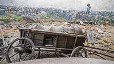 Bitva u Lipan na slavném panoramatu malíe Luka Marolda z roku 1898.