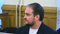 Obvinný Martin Vosyka 22. ledna 2020 u Krajského soudu v Brn, který eil...