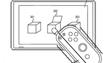 Ovlada Joy-Con s dotykovým perem (patent)