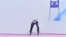 Marta Bassinová v superobím slalomu v Bansku.