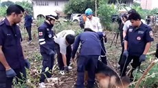 Thajsko dopadlo sériového vraha, na zahrad ml stovky lidských kostí