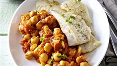 Treska s cizrnou a rajaty