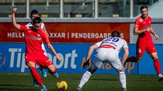 Momentka z utkání Brno - Mladá Boleslav ve finále Tipsport Cupu na Malt.