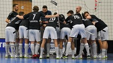 Radost florbalist� Hattricku Brno.