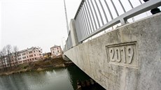Nový most v olomoucké Komenského ulici, který v rámci budování protipovodových...