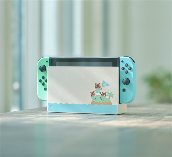 Switch v motivech hry Animal Crossing: New Horizons