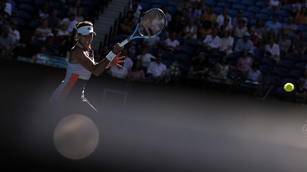 Španělka Garbiňe Muguruzaová během semifinále Australian Open.