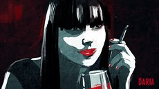 Daria má stylizovanou animovanou zn�lku.