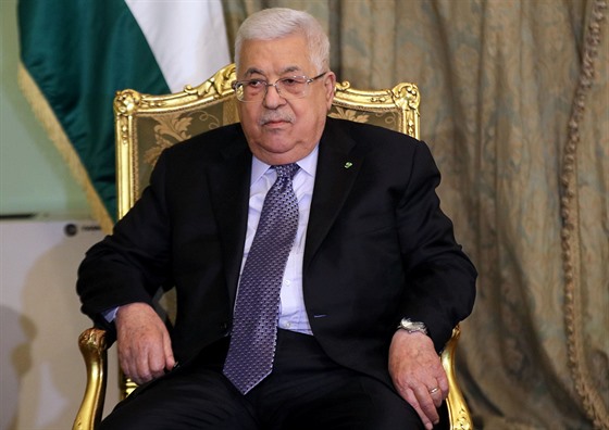 Pedseda palestinské samosprávy Mahmúd Abbás pijel na mimoádnou schzku Ligy...