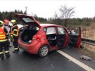 Dopravn nehoda uzavela silnici I/6 u Karlovch Var.