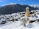 Malebná alpská vesnika Obertilliach se nachází úpln na jihu spolkové zem...