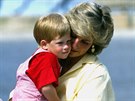 Princ Harry a princezna Diana