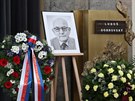 Poheb bývalého eskoslovenského ministra Luboe Dobrovského v krematoriu v...