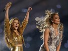 Shakira a Jennifer Lopezová vystoupily na Super Bowlu (Miami, 2. února 2020).