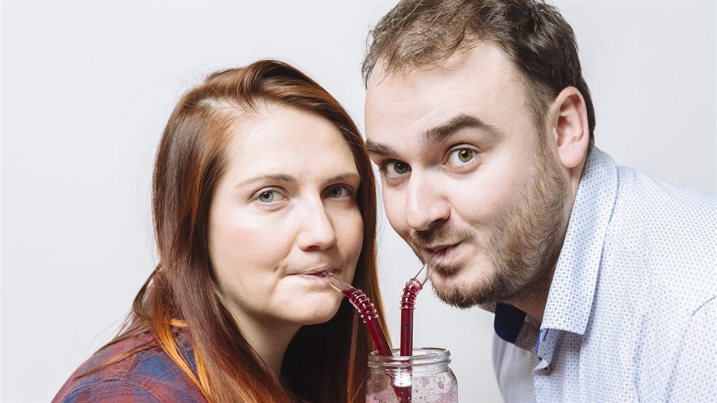 Kate�ina Lenochová a Marek Mlna�ík