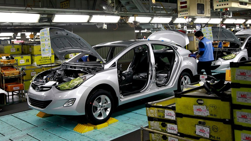 Továrna Hyundai v korejském Ulsanu