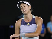 Španělka Garbiňe Muguruzaová lituje pokaženého úderu ve finále Australian Open.