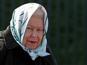 Britská královna Alžběta II. (Norfolk, 5. února 2020)