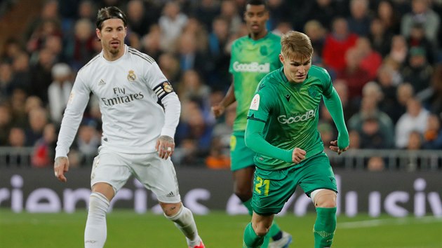 Martin degaard ze San Sebastianu kouzl s mem.Sleduje ho Sergio Ramos z Realu Madrid.