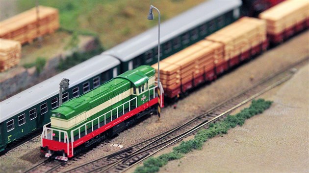 Výstava železničních modelů v chebském KC Svoboda (1. února 2020).